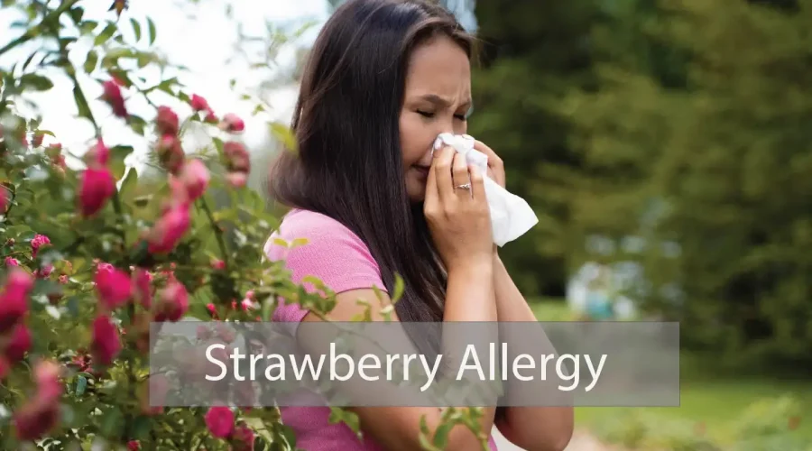 a women with strawberry alergy | Fusebay
