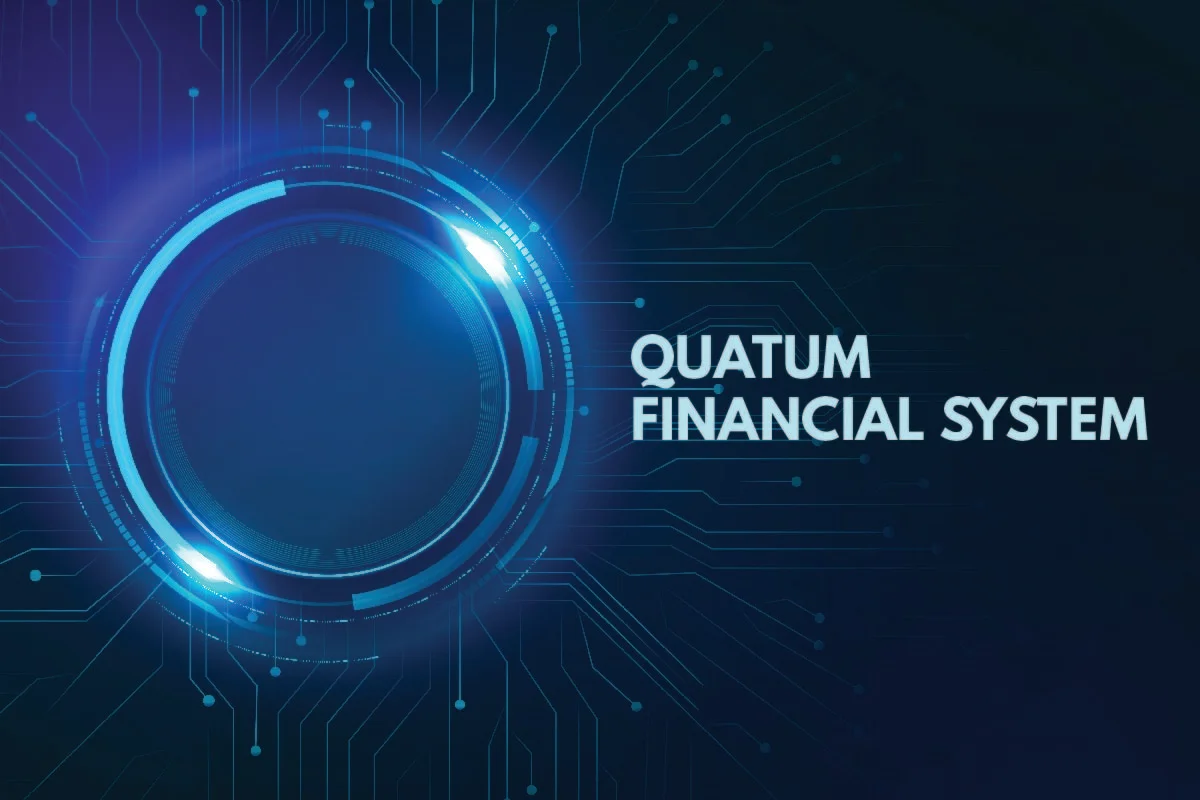 Innovative Quantum Financial System symbolizing the future of global finance.